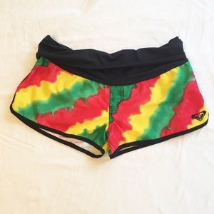 Roxy Rasta Tie Dye Shorts